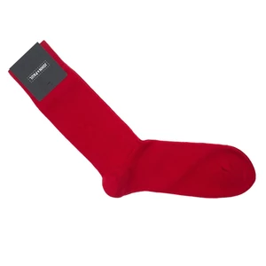 John & Paul Bavlnené ponožky John & Paul - červené - 39-45 (univerzální velikost)