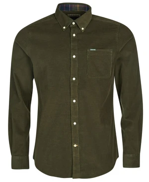 Barbour Menčestrová košeľa Barbour Ramsey - lesná zelená (button-down) - S