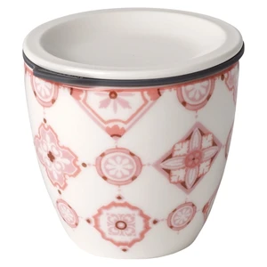 Červeno-biela porcelánová dóza na potraviny Villeroy & Boch Like To Go, ø 7,3 cm