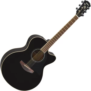 Yamaha CPX600 BK Black Elektroakustická gitara Jumbo
