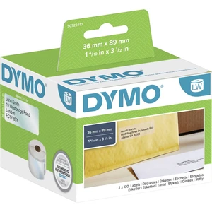 DYMO etikety v roli  99013 S0722410 89 x 36 mm fólia priehľadná 260 ks permanentné adresná nálepky