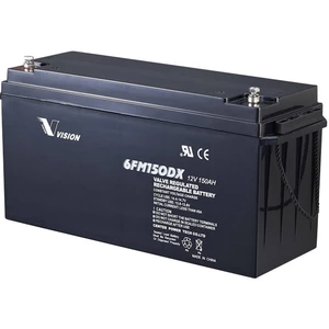 Vision Akkus FM-Serie 6FM150DXS solárny akumulátor 12 V 150 Ah olovený so skleneným rúnom (š x v x h) 485 x 240 x 172 mm