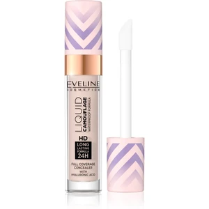 Eveline Cosmetics Liquid Camouflage vodeodolný korektor s kyselinou hyalurónovou odtieň 02 Light Vanilla 7,5 ml