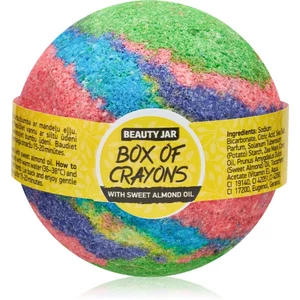 Beauty Jar Box Of Crayons koupelová bomba s mandlovým olejem a vůní třešňové máty 150 g