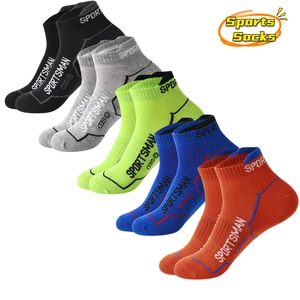 5 Pair Spring New High Quality Pure Cotton Men's Socks Mesh Breathable Ankle Sports Socks Outdoor Leisure Cycling Socks for Men