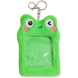 Clear Card Sleeves Cover Id Holder Badge Postcard Keychain Plush Postcards Girl