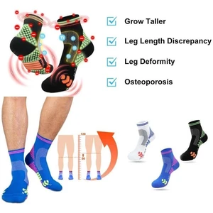 Highersocks 2023 Far Infrared Schorl Titanium Ion Heightening Booster Socks Micro Titanium Height Booster Socks