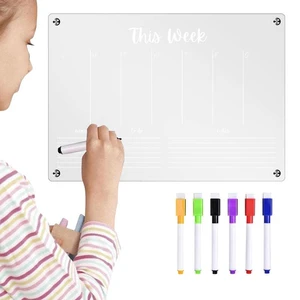 Magnetic Acrylic Dry Erase Board Acrylic Dry Erase Board For Refrigerator Magnetic Fridge Magnet Reusable Dry Erase Board For