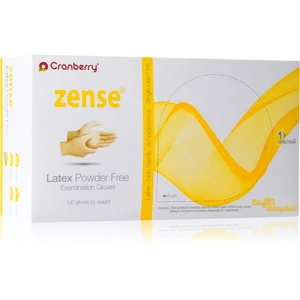 Cranberry Zense Natural latexové nepudrované rukavice velikost L 50 ks