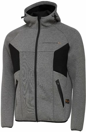 Savage Gear Hanorac Tec-Foam Zip Hoodie Dark Grey Melange L