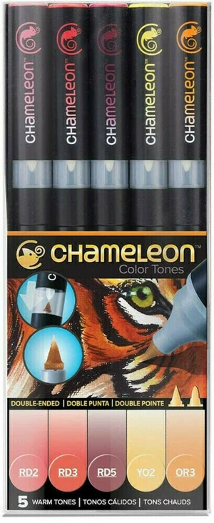 Chameleon Warm Tones Marker de umbrire Warm Tones 5 buc