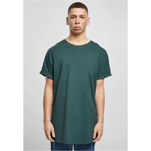 Men's Long Shaped Turnup T-Shirt - Green