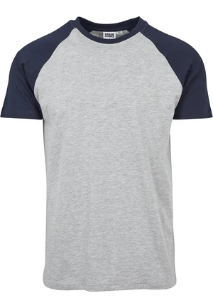 Raglan contrasting T-shirt grey/navy