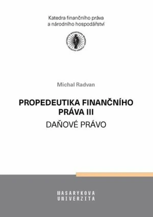 Propedeutika finančního práva III