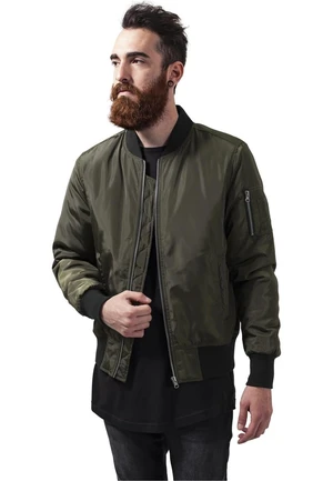 2-Tone Bomber Jacket darkolive/černá