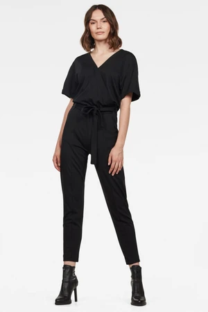 Overal - G-STAR Ingot loose jumpsuit wmn ss čierny