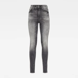 G-STAR Rifle - Kafey Studs Ultra High Skinny Wmn sivá