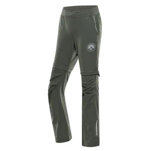 Children's trousers with detachable trousers ALPINE PRO NESCO olivine