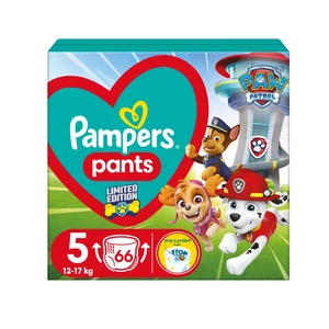 Pampers Pants vel. 5 carry pack paw patrol 12-17 kg plenkové kalhotky 66 ks