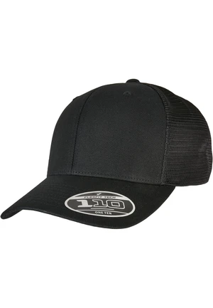 110 Structured Canvas Trucker Black