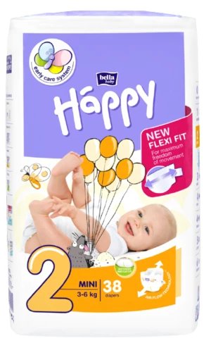 BELLA Baby Happy Mini 3-6 kg 38 ks