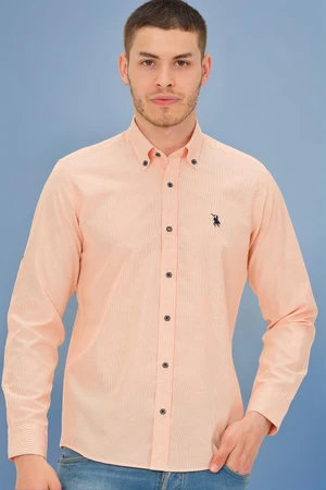 G770 DEWBERRY MEN'S SHIRT-PLAIN ORANGE