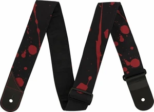 Jackson Splatter Strap Curea de chitară Negru/Roșu