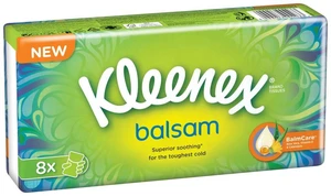 KLEENEX Hygienické vreckovky Balsam Hanks 8 x 9 ks