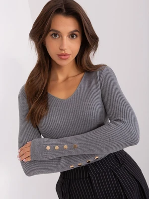 Dark grey classic sweater