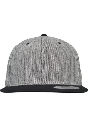 Melange Solid Snapback černá melanžová/černá