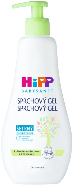 HIPP BabySANFT Detský sprchový gél na telo a vlasy 400 ml