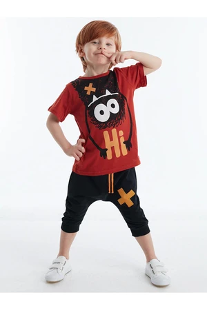 Denokids Hi Ponchik Boys T-shirt Shorts Set