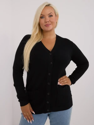 Black women's sweater with neckline