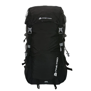 Outdoor backpack with raincoat 45l ALPINE PRO LESEBE black