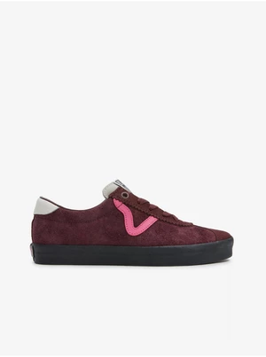 Burgundy women's suede sneakers VANS Sport Low - Women