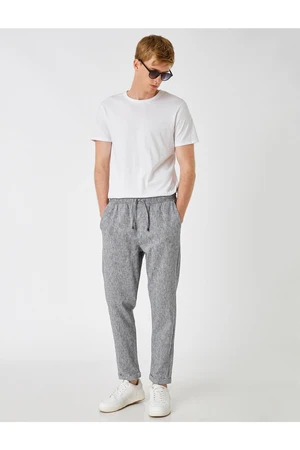 Koton Straight Cut Linen Blend Chino Pants