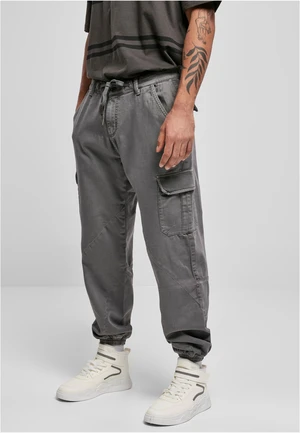 Knitted Cargo Jogging Pants Asphalt