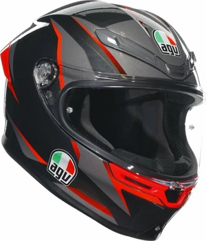 AGV K6 S Slashcut Black/Grey/Red XS Helm