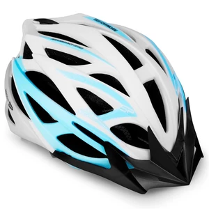 Spokey FEMME Cycling helmet IN-MOLD, 55-58 cm, bielo-blue