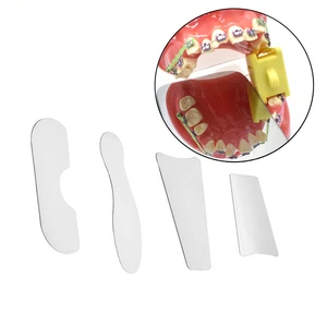 4Pcs/Set Stainless Steel Dental Mirror Dental Orthodontic Intraoral Photographic Reflector Mirrors Dentistry Material Tools