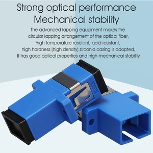 SC Fiber Optic Connector Adapter SC/APC SM Flange Singlemode Simplex SC UPC Coupler Fiber Optica Attenuator