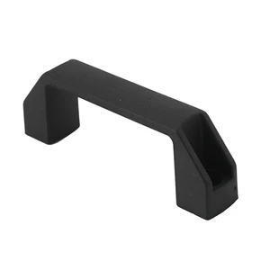 4X Black 90 Mm 8.9 Cm Hole Spacing Plastic Cabinet Drawer Pull Handle