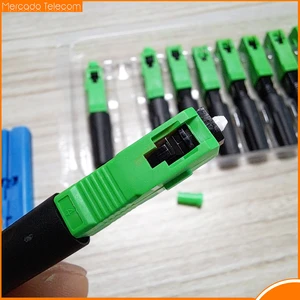 100PCS FTTH SC Optic Fiber Quick Cold APC Fast Connector Embedded Fiber Optic Connector Quick Connector Cold FTTH SC Single Mode