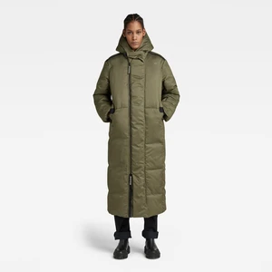 G-STAR Bunda - G - Whistler pdd Ext Long Parka wmn zelená