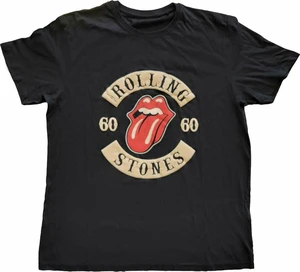 The Rolling Stones Tričko 60 Biker Tongue Black L