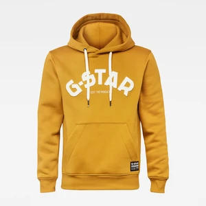 G-STAR Sweatshirt - Varsity Felt hdd sw ls yellow