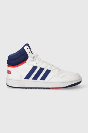 Dětské sneakers boty adidas Originals HOOPS 3.0 MID K bílá barva