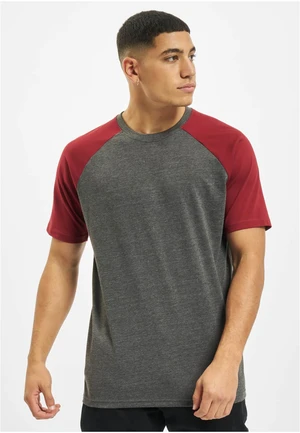 T-shirt Roy anthracite/burgundy