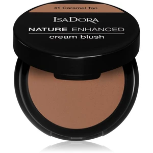 IsaDora Nature Enhanced Cream Blush kompaktná lícenkaso štetcom a zrkadielkom odtieň 41 Caramel Tan 3 g