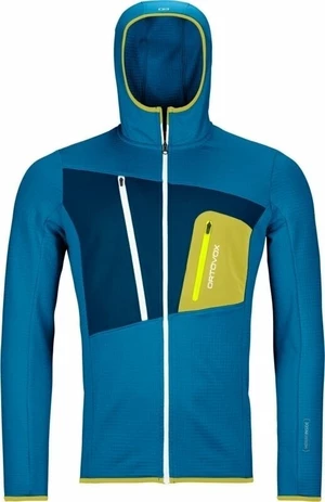 Ortovox Fleece Grid Hoody M Heritage Blue S Sudadera con capucha para exteriores